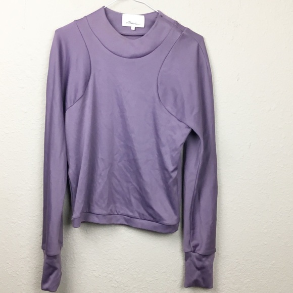 3.1 Phillip Lim Arc Line Sweater Size Small Mauve - Picture 2 of 7